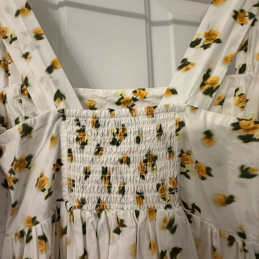 J.Crew size 2 square neck midi dress in budding rose print - Picture 5 of 6